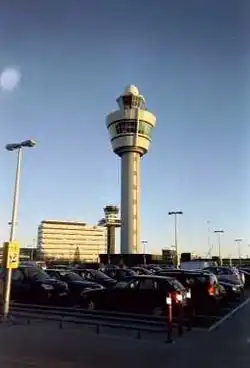Image 43Air traffic control towers at Amsterdam Airport. (from Aviation)