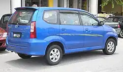 Avanza 1.3 (F601M; pre-facelift, Malaysia)