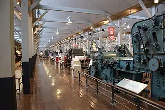 Textile Machinery Pavilion in the Toyota Commemorative Museum of Industry and Technology