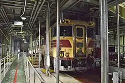 Front of KiHa 82-101 on the Hakkōda Maru, 2014