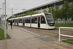 Tram at Edinburgh Park Central