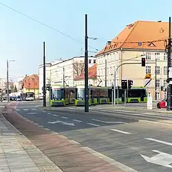 Panorama trams in Olsztyn