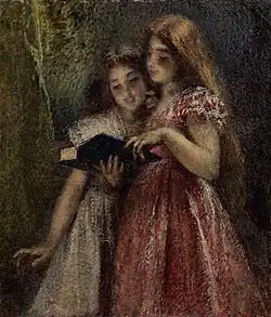 Girls studying (1872)