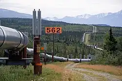 The trans-Alaska oil pipeline