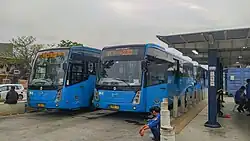 Hino RK8 JSKA-NHU R260, with Cityliner body made by Rahayu Sentosa coachmaker (transferred from Perum PPD), unoperational