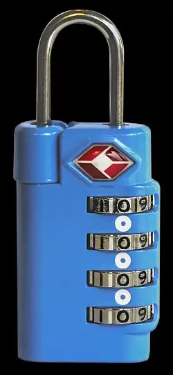 TSA Lock-combination padlock