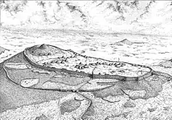 Tre'r Ceiri hillfort, artist's reconstruction[59]