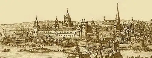 The northern gates of Stockholm in 1675.