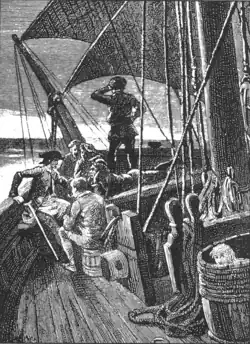 Image 82Illustration from Robert Louis Stevenson's 1883 coming-of-age pirate adventure Treasure Island (from Children's literature)