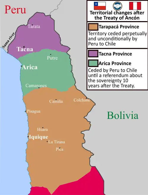 Image 3Territorial changes after the war (from History of Peru)