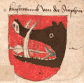 "Serbia", Wernigeroder Schaffhausensches Wappenbuch (between 1486 and 1492)