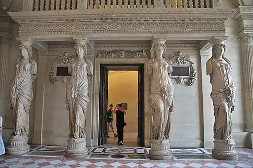 Caryatides, Salle des Caryatides at the Louvre (1550–51)