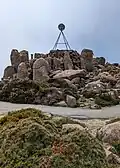 Trig point atop Mount Wellington, Tasmania
