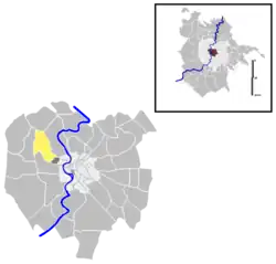 Position of the quartiere within the city of Rome