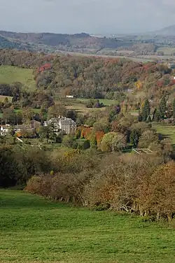 Troy House and surrounding countryside (2007)