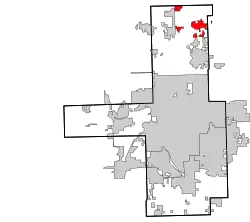 Location of within Tulsa County, and the state of Oklahoma