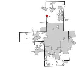 Location of within Tulsa County, and the state of Oklahoma