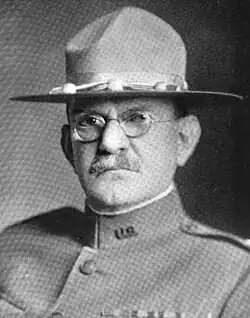1923 black and white head and shoulders photo of Brigadier General Tyree Rodes Rivers in fatigue uniform and campaign hat