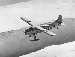 UC-1 Otter of VXE-6 in flight near Ellsworth Station, Antarctica in 1958