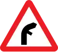 Junction on a bend (symbols may be reversed)