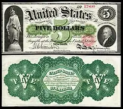 Series 1862 $5-note