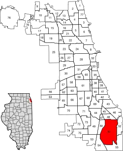 Location within the city of Chicago