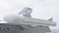 Image of ALQ-218 on wingtip of EA-18G Growler aircraft