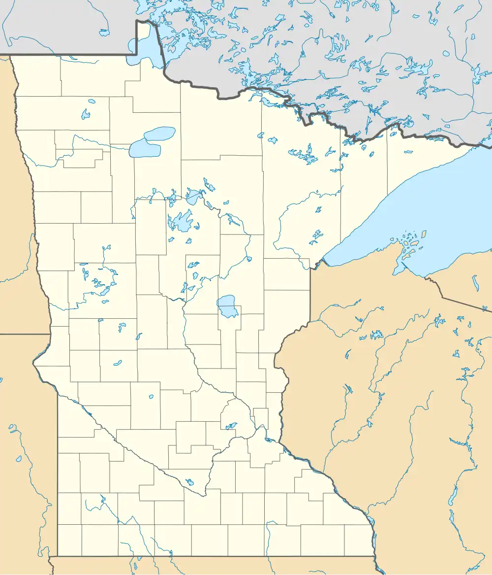 Map showing the location of Bowstring State Forest