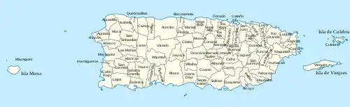 Municipal map of Puerto Rico