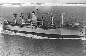 USNS Lt. George W. G. Boyce (T-AK-251) underway, date and place unknown.
