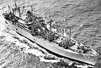 USS Great Sitkin (AE-17) underway