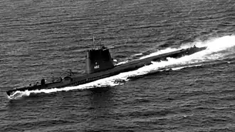 USS Irex (SS-482) underway, 1964.