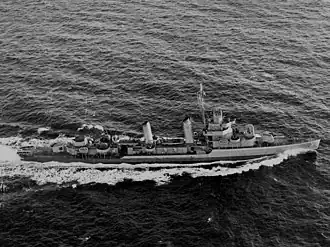 USS Wilkes (DD-441) underway in May 1943.