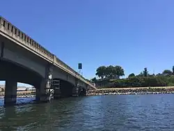Looking east toward Idaho, from underneath the bridge