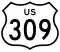 U.S. Route 309 marker