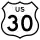 U.S. Route 30 Bypass marker
