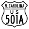 U.S. Highway 501A marker