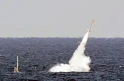 USS&nbsp;Florida launching a Tomahawk cruise missile