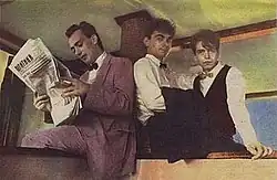 U škripcu forming members in 1983, from left to right: Milan Delčić, Zoran Vulović and Aleksandar Vasiljević