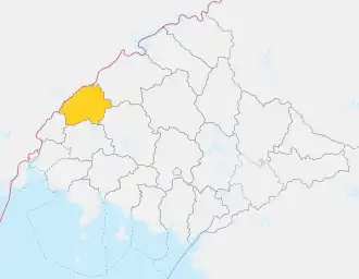 Location of Ŭiju County