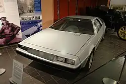 Full-size model of the DeLorean
