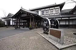 The former Nijo Station building in February 2006