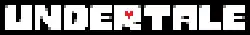 The logo shows the text "Undertale" in white all caps pixel-art text, with a red heart making up the counter in the "R".
