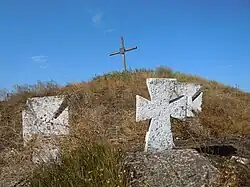 Cossack crosses seen at the Usatove cemetery