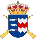 Coat of arms of the Västernorrland Regiment (I 21/Fo 23) 1977–1994 and the Ångermanland Brigade (Ångermanlandsbrigaden, NB 21) 1994–2000.