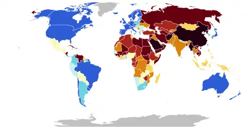 V-Dem Electoral Democracy Index for 2024[26]