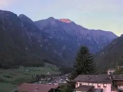 View towards the village