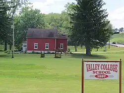 This old schoolhouse is on Route 226