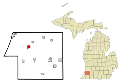 Location of Bangor, Michigan