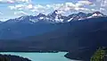 Van Horne Range beyond Emerald Lake with Mount King centered